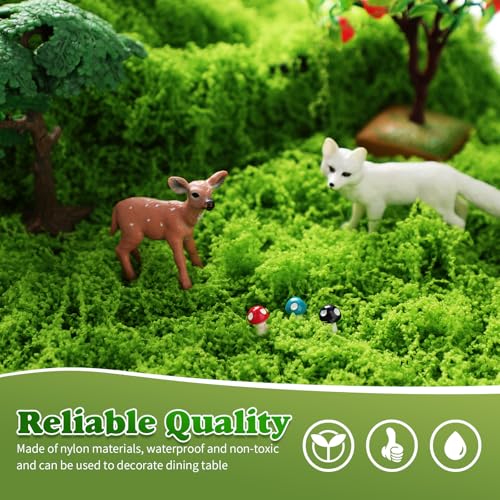 Artificial Moss Table Runner Light Green for Halloween Party Decor - 12x71 Inches - Enchanted Home & Garden