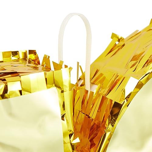 Gold Foil Number 40 Pinata for Birthday Party Decorations - Easy Fill, Hanging or Centerpiece - 16.5 x 3 x 13 in