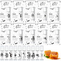 Halloween Skull Lip Balm Set - Bat Variation, 10 Pack Bulk Lip Care Gifts