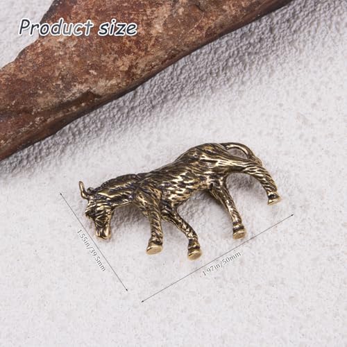 Brass Donkey Figurine Miniature Farmhouse Decor Statue