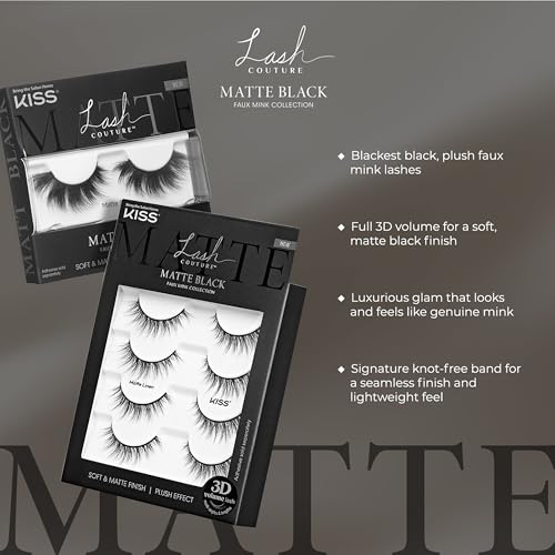 False Eyelashes 1 Pair Matte Sheer 16mm Reusable Lash Clusters - Natural Look