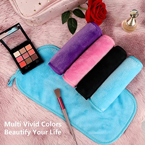 Orighty Makeup Remover Cloths Pack of 4 - Reusable Soft Facial Cleansing Pads