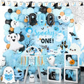 First Birthday Halloween Party Decorations Set for Boys - Balloons Banners & Backdrop