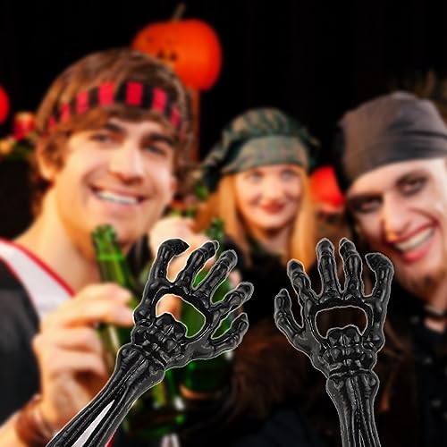 Cast Iron Skeleton Hand Bottle Opener - Halloween & Party Barware Gift