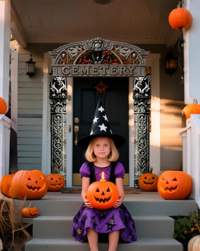 Halloween Cemetery Door Banner - White 3-Piece Halloween Decorations