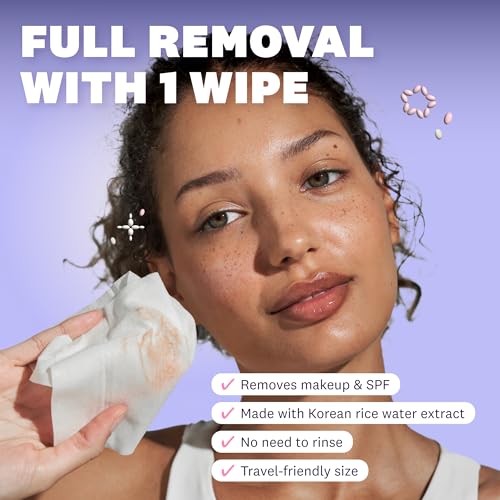 Rice Water Bright Cleansing Wipes 3-Pack - Moisturizing Facial Wipes, 25 Count Each