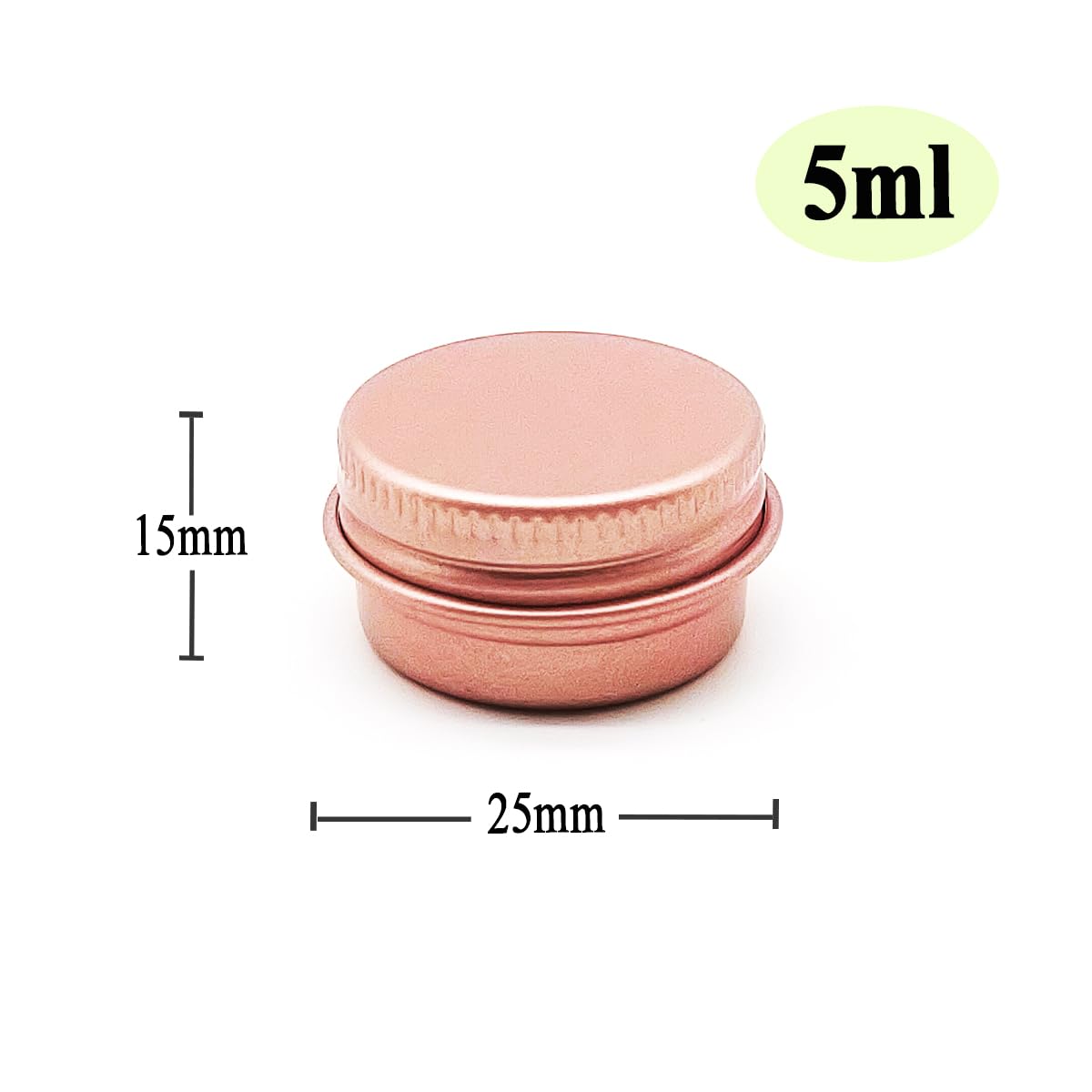 Wopanxye 30pack 5ml Lip Balm Tin Cans, 5g Aluminum Makeup Sample Containers with Screw Lid, Empty Metal Tins Pot Storage Travel Jars for Cosmetic Cream Candle Tea Nail DIY Paints, 5 Gram Small Tins