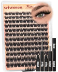 F-5 Cross Fluffy Lash Clusters Kit Wispy C-Curl Eyelash Extensions