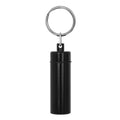 KSWNG Portable Storage Jar, Travel Keychain Case, Leakproof Airtight Container for Camping Outdoor Picnic Kitchen (Black, 1 pack)