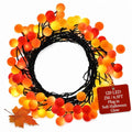 120 LED Berry Cluster Christmas String Lights - Plug In Indoor/Outdoor Orange Red Yellow - 6.5ft - Variation of THIS listing
