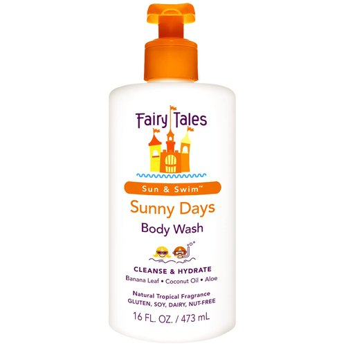 Fairy Tales Chlorine Removal Body Wash - Gentle After Swim Cleanser for All Ages | 16oz Pump