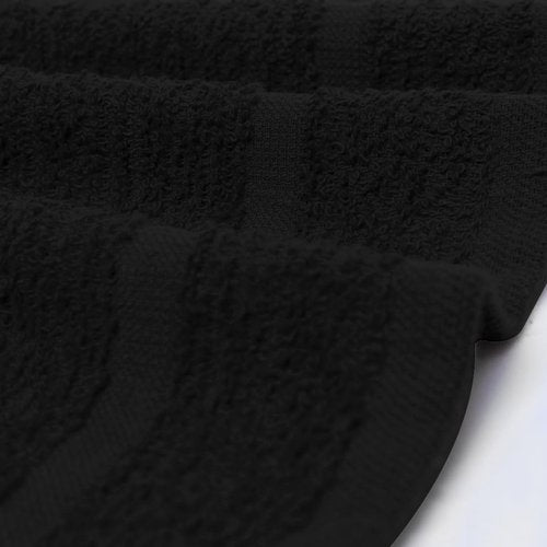 Avalon Towels Cotton Washcloths – (Pack of 36) Size 12x12 Inches, 100% Ring Spun Cotton, Soft & Absorbent Face Towels, Gym Towels, Hotel and Spa Quality, Reusable Fingertip Towels (Black)