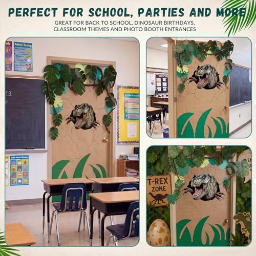 Dinosaur Door Cover Banner Set for Party & Classroom Decoration