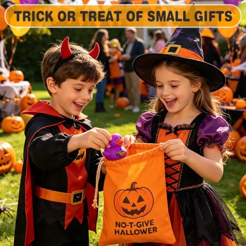 Halloween Rubber Ducks Bulk Set - 50 Pcs 2-Inch Halloween Themed Ducks for Jeep Decor & Party Favors