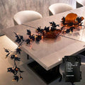 Black Maple Halloween Garland with Lights - 6FT Battery Operated with Timer