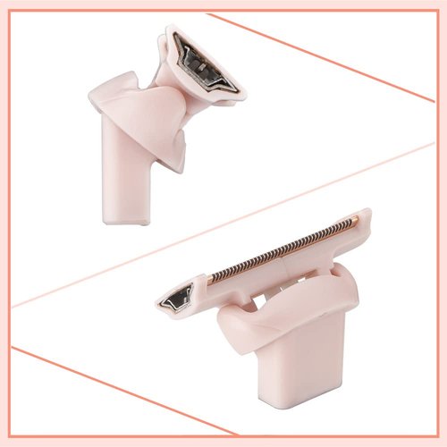 Flawless Nu Razor Replacement Heads, Rose Gold Plated Body With Covers, Compatible Hair Remover Head for Finishing Touch Women's Razor (2 Count)