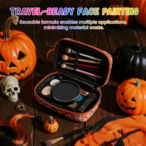 Black Water-Based Face Paint for Halloween - Vibrant & Fast-Drying 1.06 oz - Variation: Black