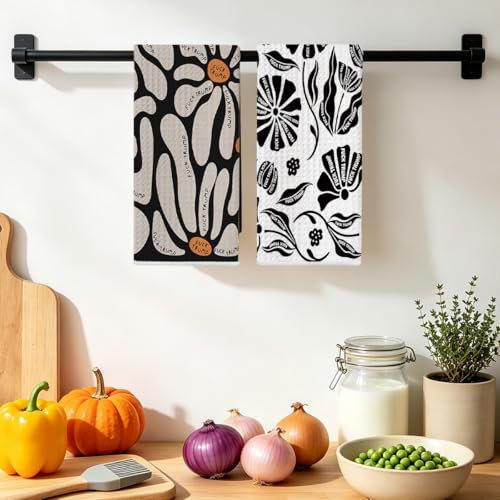 Funny Trump Kitchen Towel Set - Floral Hand Towels, Multi 1517 - 2 Pcs