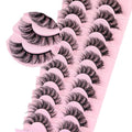 Veleasha Fluffy Wispy D Curl Lash Strips - D07 Variation