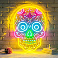 Skull Neon Sign LED Neon Light Wall Decor for Halloween Party - Variation: Skull