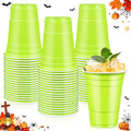 Lime Green Plastic Cups - 16 oz Disposable Party Cups, 50 Pack