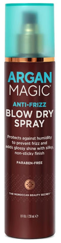 Argan Magic Anti-Frizz Blow Dry Spray - Tame Frizz & Humidity | Adds Glossy Shine | Paraben-Free | 8 Oz