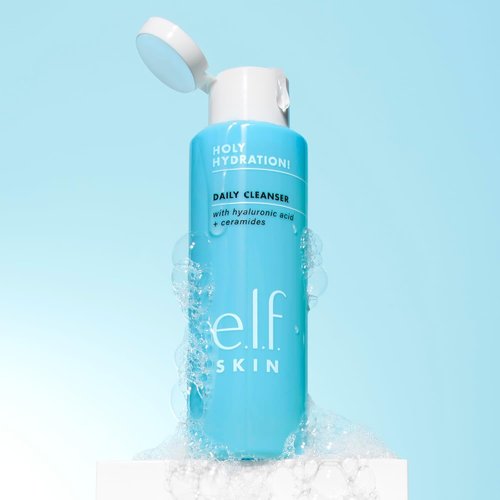 e.l.f. SKIN Daily Cleanser - Hydrating Face Cleanser with Hyaluronic Acid | Vegan & Cruelty-Free