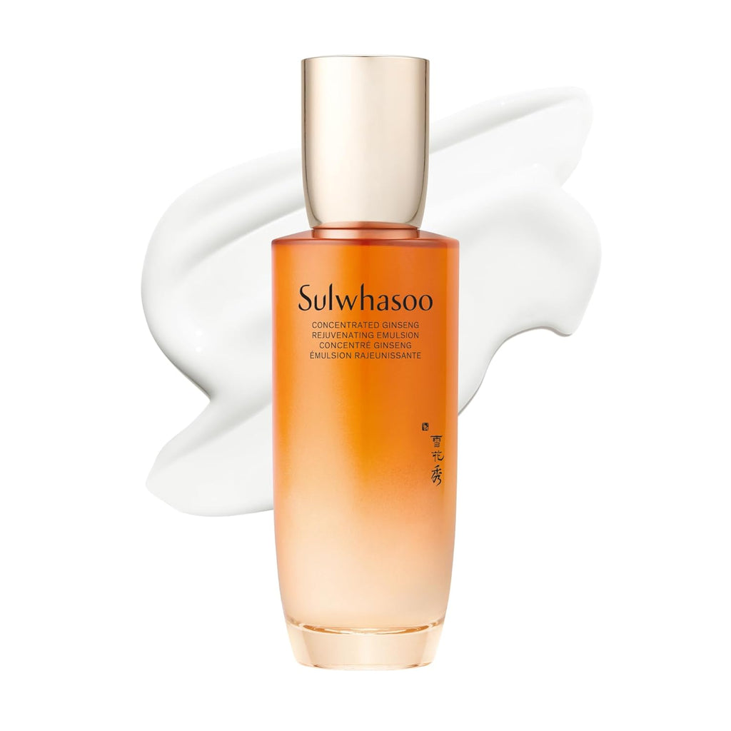 Sulwhasoo Concentrated Ginseng Rejuvenating Emulsion - Hydrating Face Lotion with Peptides & Shea Butter, 4.22 fl. oz.