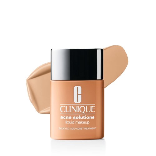 Clinique Acne Solutions Liquid Foundation - Salicylic Acid Formula for Oily Skin | Medium Coverage, Natural Matte Finish