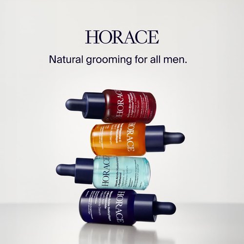 HORACE Salicylic Acid + Niacinamide Face Serum for Men - Anti-Blemish Treatment for Pore Tightening & Smoother Skin - Unscented, 30ml