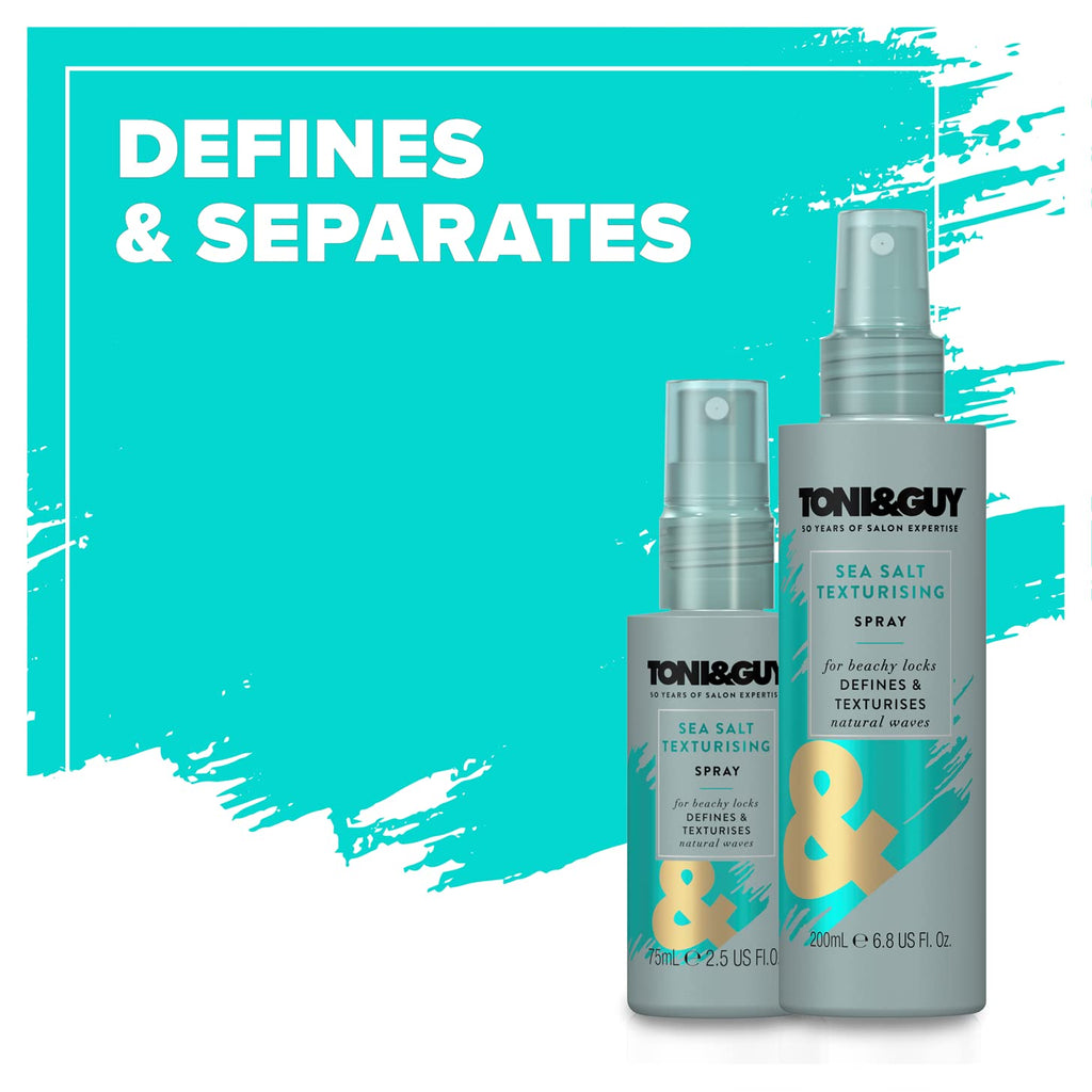 Toni & Guy Sea Salt Spray - Texturizing Hair Mist for Effortless Beach Waves | 6.8 oz