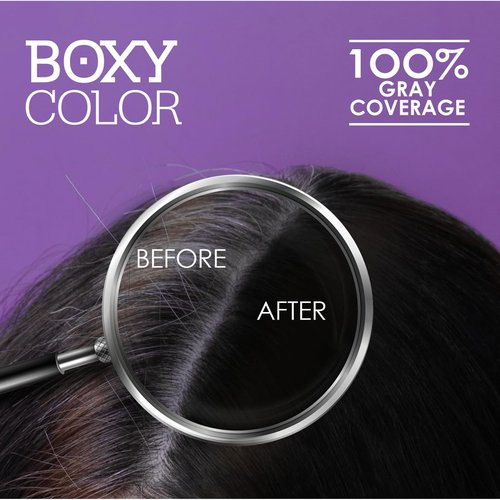 Regine Switzerland Professional Hair Coloring Kit - Permanent Brown Dye with Color Reviving Shampoo & Conditioner | 100% Gray Coverage