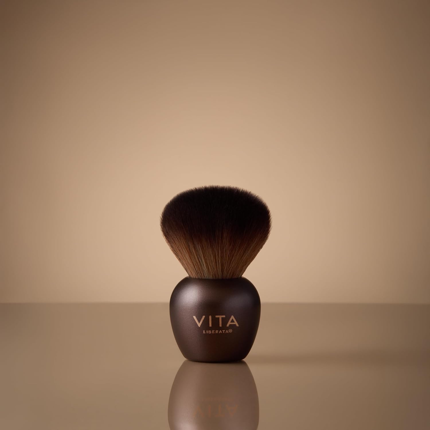 VITA LIBERATA Kabuki Bronzing Brush - Super Soft Bristles for Flawless Application | Washable & Reusable, Vegan