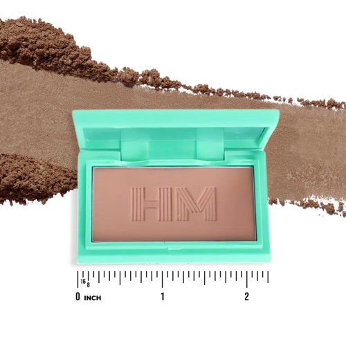Haute Minute Travel Size Mini Pressed Powder - Complexion Perfection for On-the-Go | Neutral Dark