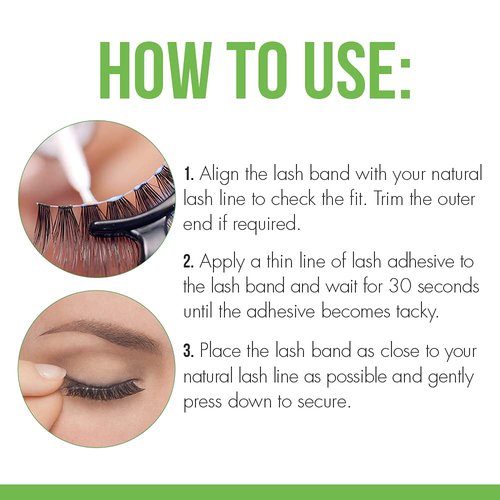 DUO Brush-On Clear Lash Glue –Waterproof Strip Lash Adhesive with Vitamins A, C & E, Long Lasting Eyelash Glue, 0.18 oz, (Pack of 2)
