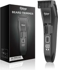 REHOYO Beard Trimmer for Men - Professional Cordless Hair Clippers with 20-Length Dial | Waterproof Stainless Steel Blades in Black