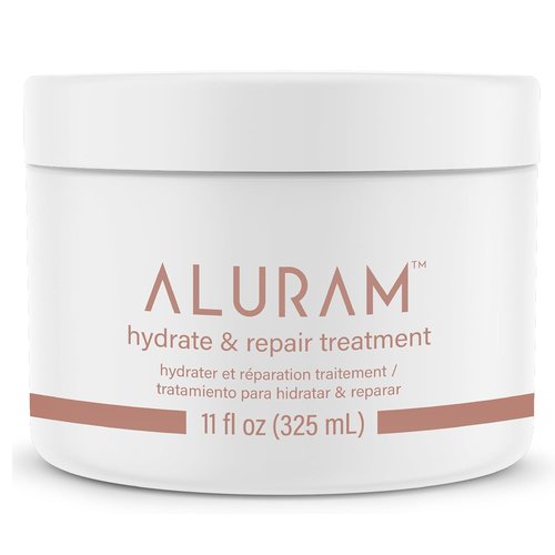 Aluram Hydrate & Repair Hair Treatment - Intense Moisture Infusion for All Hair Types | 11 Fl Oz