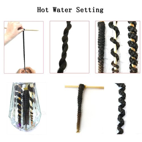 Pre Stretched Braiding Hair 42 Inch 8 Packs Professional Soft Yaki braiding Hair For Braids Hot Water Setting Synthetic Crochet Hair Extensions (1B, 42 Inch (Pack of 8))
