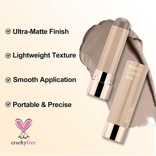 Erinde Cool Toned Contour Stick - Large Capacity Grey Brown Cream for Fair Skin | Smooth, Waterproof & Long Lasting