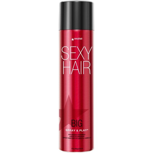 SexyHair Big Spray & Play Volumizing Hairspray - Humidity-Resistant Hold & Shine for All Hair Types