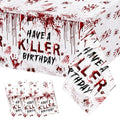 Have a Killer Birthday Tablecloth Set - Horror Halloween Party Decor, 3-Pack