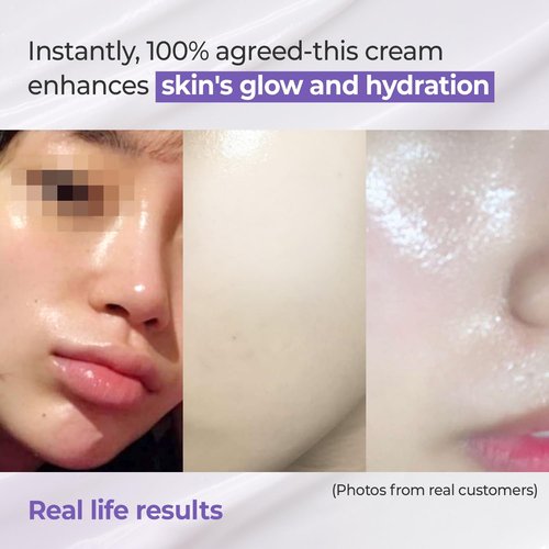 Rbfy. Re-Born Cream - Korean Deep Hydration Moisturizer for 360-Degree Radiant Glow | Suitable for Dry & Combination Skin | Evening Primrose Flower Extract | Korean Skincare (2.71 fl oz)