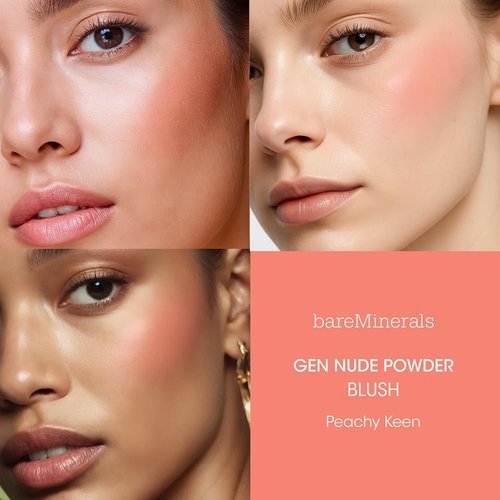 bareMinerals Gen Nude Powder Blush - Mineral-Based, Buildable Coverage, Talc-Free, Matte Finish