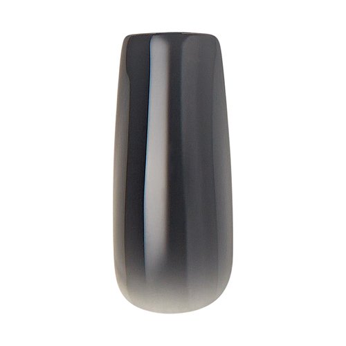KISS Gel Fantasy Press On Nails, Nail glue included, 'Jelly Gelée', Black, Long Size, Square Shape, Includes 28 Nails, 2g glue, 1 Manicure Stick, 1 Mini File
