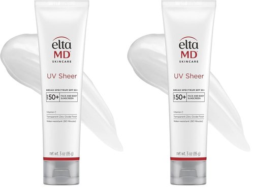 EltaMD UV Sheer Face Sunscreen - SPF 50+ Zinc Oxide Formula with No White Cast | Lightweight & Hydrating