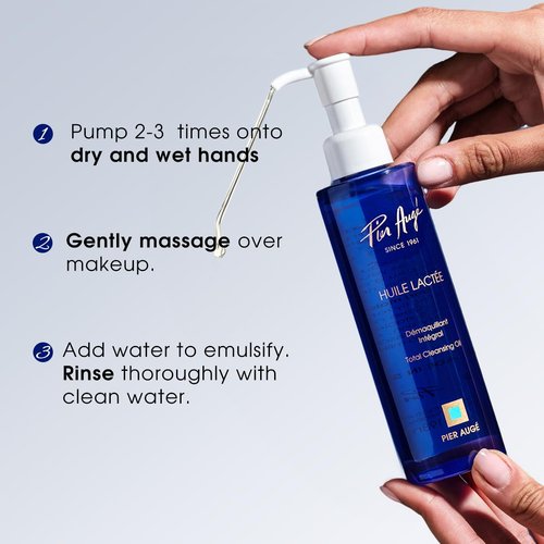 Pier Auge Cleansing Oil - Gentle Oil Cleanser for Face | Removes Makeup & Sunscreen | 198ml (6.7fl oz)