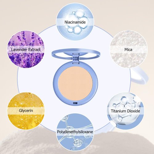 Matte Perfection Pressed Powder - Oil Control Face Powder for Flawless Complexion | Natural Beige, 0.35 FL OZ