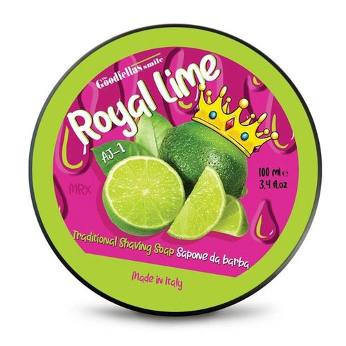 The Goodfellas’ Smile ROYAL LIME (Zesty Sicilian Lime) Italian Shaving Soap – Soft Lathering Croap for Traditional Wet Shaving with Brush, Razor & Soap Bowl