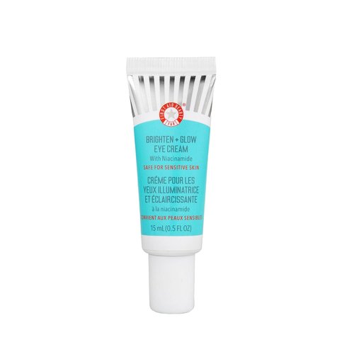 First Aid Beauty - Brighten + Glow Eye Cream with Niacinamide | Hydrates & Reduces Dark Circles, 0.5 oz