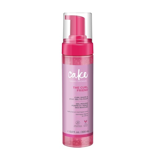 **Cake Beauty Gel-to-Foam Curl Styler - The Curl Friend | High Hold, Frizz Protection, Coconut Oil & Shea Butter - 6.8 fl oz**